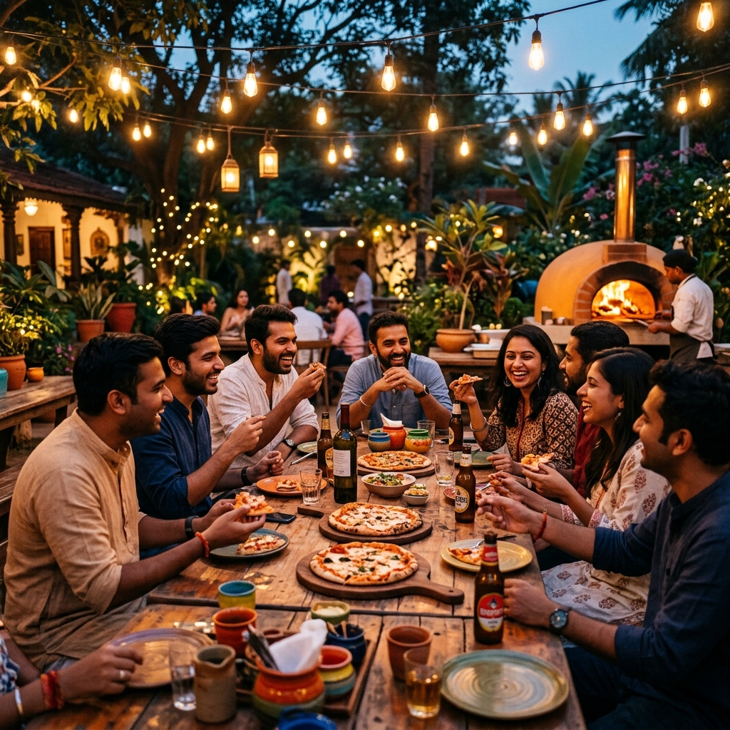 Pizza night gathering