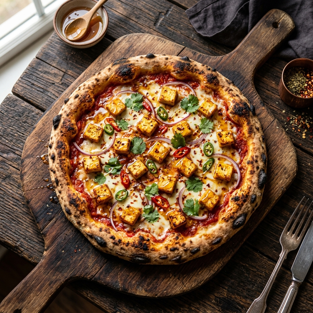 Spicy Paneer Pizza